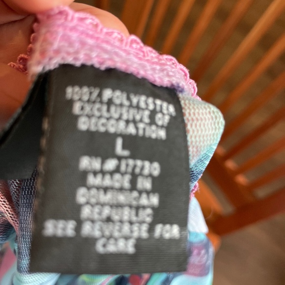 Y2K Xhilaration Mesh Multicolor Sheer Long Sleeve Top - Picture 4 of 7